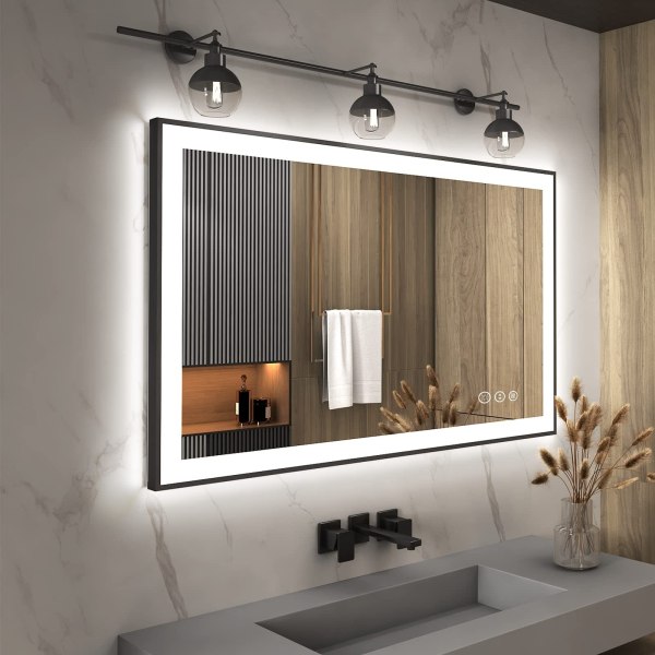 DP-FRAMED-004 48x32 Framed LED Bathroom Mirror