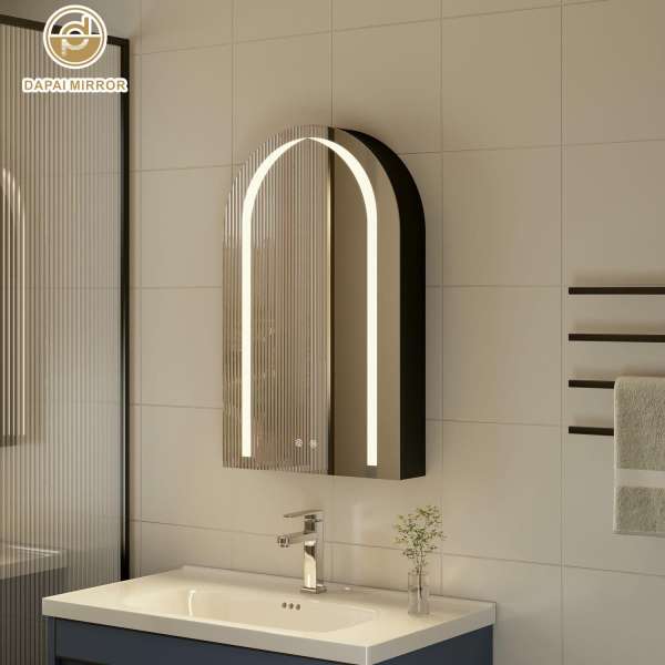 Arch LED Bathroom Mirror Cabinet